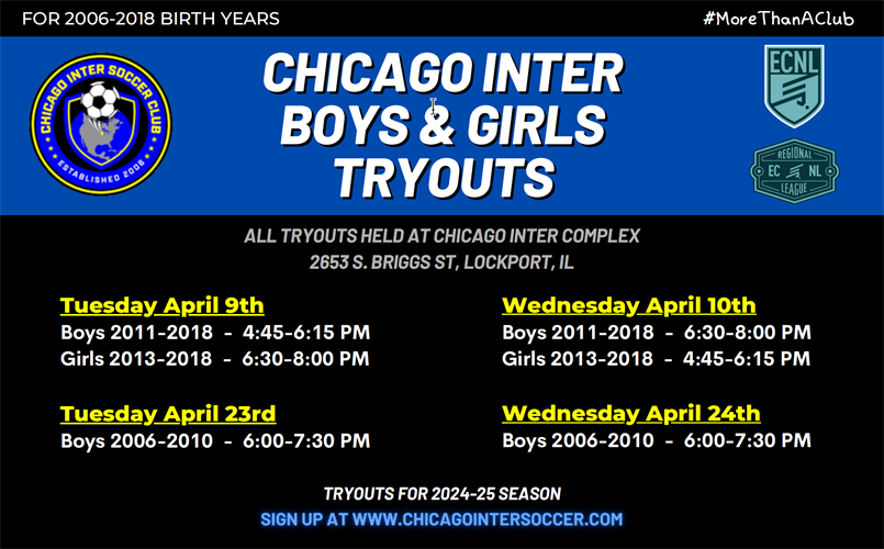 2024-25 BOYS & GIRLS TRYOUT DATES POSTED
