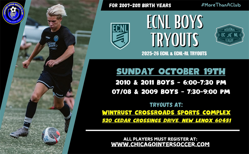 ECNL BOYS TRYOUTS 2025-26